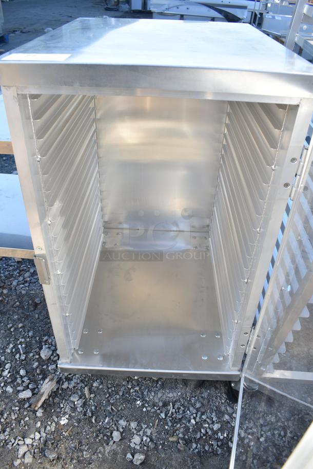BRAND NEW SCRATCH AND DENT! Metal Commercial Enclosed Pan Transport Rack on Commercial Casters. - Image 4 of 4