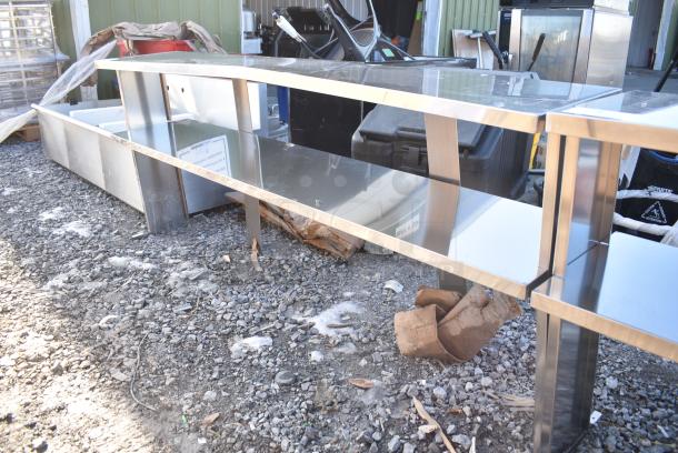 BRAND NEW SCRATCH AND DENT! Stainless Steel 2 Tier Over Shelf. - Image 2 of 3