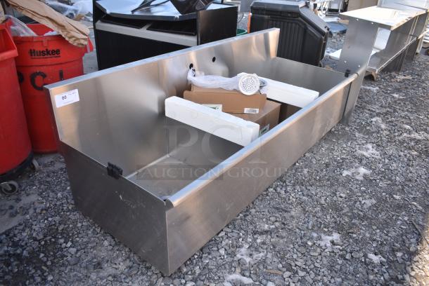 BRAND NEW SCRATCH AND DENT! Regency 600S32424SB 24" x 24" x 14" Three-Compartment Utility Sink for (1) 8" Center Faucet - Image 2 of 8