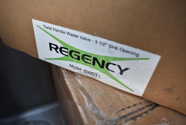 BRAND NEW SCRATCH AND DENT! Regency 600S32424SB 24" x 24" x 14" Three-Compartment Utility Sink for (1) 8" Center Faucet - Image 5 of 8