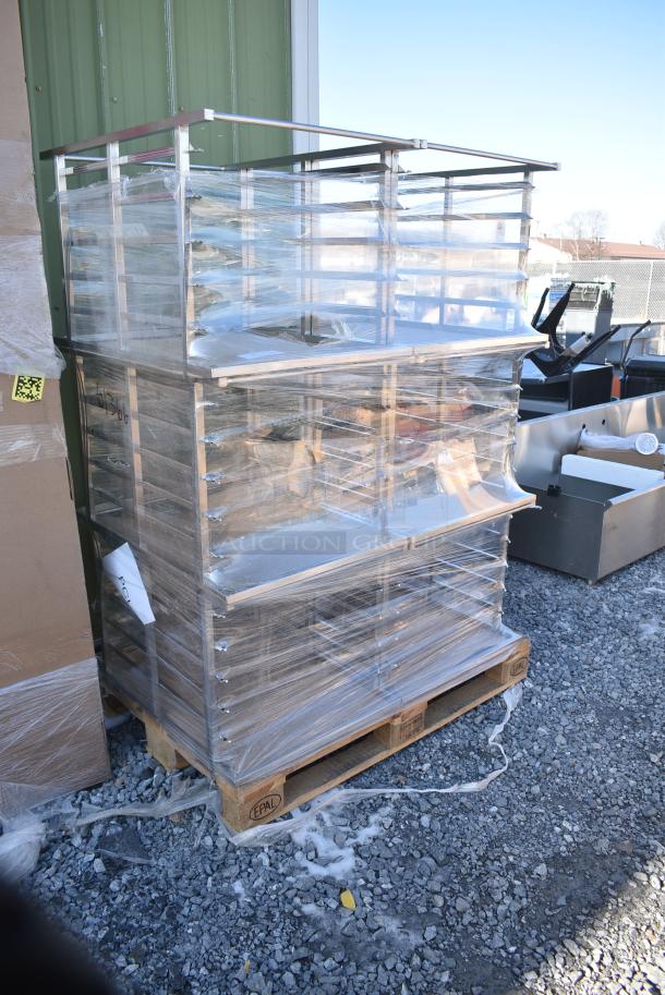 6 BRAND NEW! Metal Commercial Pan Rack Equipment Stand. 6 Times Your Bid! - Image 1 of 3