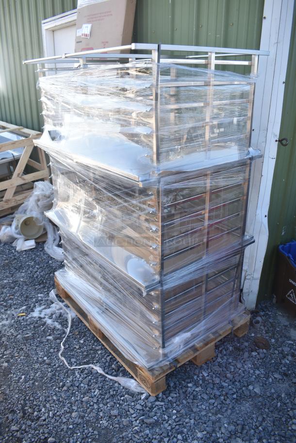 6 BRAND NEW! Metal Commercial Pan Rack Equipment Stand. 6 Times Your Bid! - Image 2 of 3