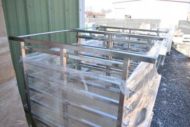 6 BRAND NEW! Metal Commercial Pan Rack Equipment Stand. 6 Times Your Bid! - Image 3 of 3