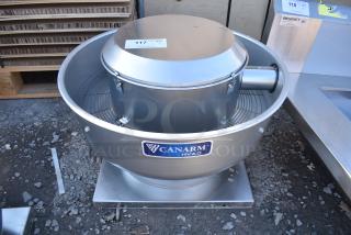 BRAND NEW SCRATCH AND DENT! Canarm ALX105-UD  10 1/2" Variable Speed Capable Upblast Direct Drive Aluminum Exhauster. 115/230 Volts, 1 Phase.