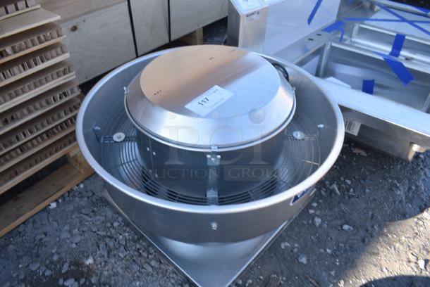 BRAND NEW SCRATCH AND DENT! Canarm ALX105-UD  10 1/2" Variable Speed Capable Upblast Direct Drive Aluminum Exhauster. 115/230 Volts, 1 Phase. - Image 2 of 4