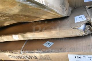 BRAND NEW SCRATCH AND DENT! 1643048TFDWL Lancaster Table & Seating 30" x 48" Rectangular Thermo-Formed MDF Table Top with Dark Walnut Finish. May Be Missing Pieces.