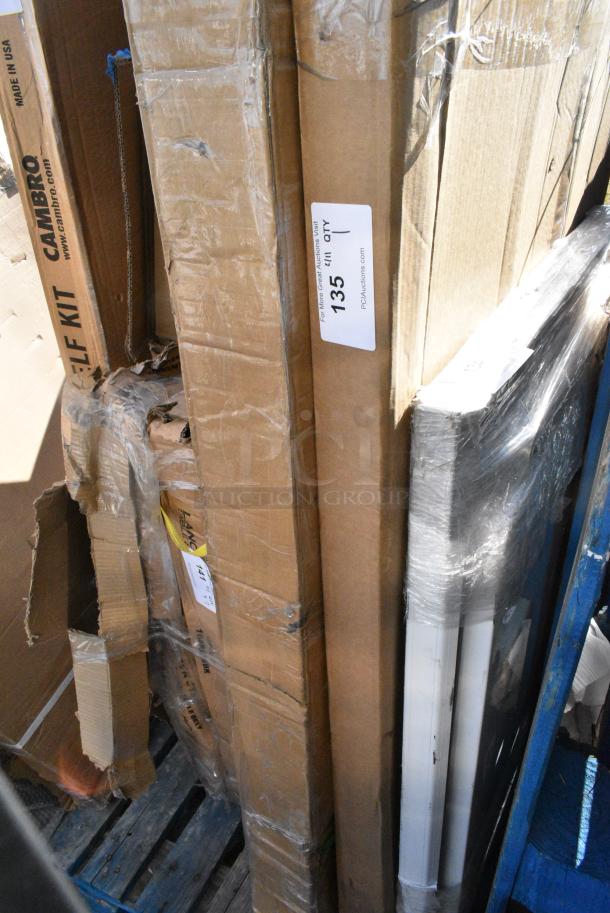 BRAND NEW SCRATCH AND DENT! Box of 2 Green Finish Wire Shelves - Image 2 of 4