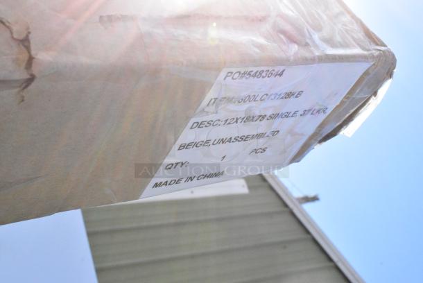 BRAND NEW SCRATCH AND DENT! Regency 600LC13128KB Space Solutions Beige 12" x 18" x 78" Single, 3 Tier Locker - Unassembled. May Be Missing Pieces. - Image 2 of 2