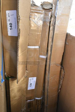 2 BRAND NEW SCRATCH AND DENT! Box of 4 Regency 460EB1454 14" x 54" NSF Black Epoxy Wire Shelf. May Be Missing Pieces. 2 Times Your Bid!