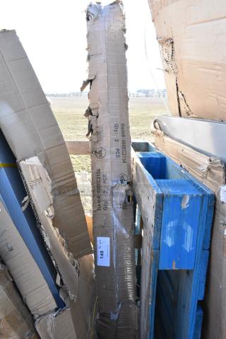BRAND NEW SCRATCH AND DENT! Lot of 2 Regency 460EC2154 21" x 54" NSF Chrome Wire Shelf - From Kit 460EC2154K33. May Be Missing Pieces.