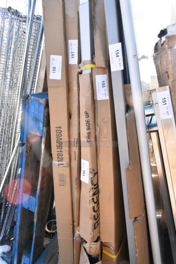 BRAND NEW SCRATCH AND DENT! Regency 600T3060G 30" x 60" 18-Gauge 304 Stainless Steel Commercial Work Table with Galvanized Legs and Undershelf. May Be Missing Pieces. - Image 2 of 3