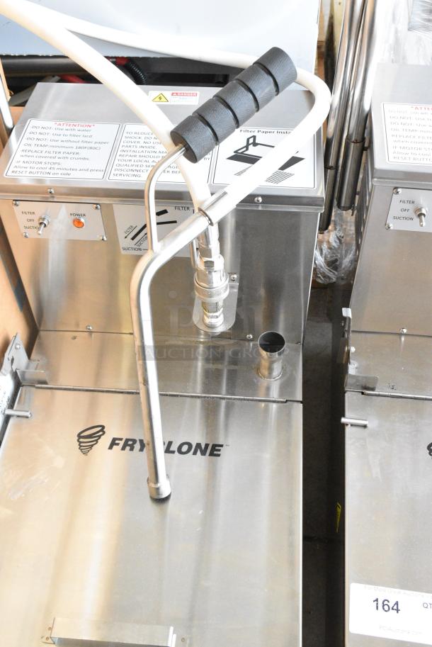 BRAND NEW SCRATCH AND DENT! 2024 Fryclone 259OFM55 55 lb. Low-Profile Portable Fryer Oil Filter Machine with 2-Way Pump on Commercial Casters. 120 Volts, 1 Phase. - Image 5 of 8