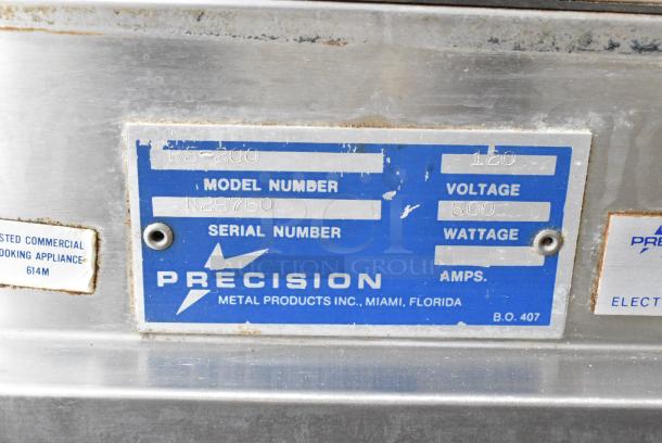 Precision RS-200 Metal Commercial Heated Holding Cabinet on Commercial Casters. 120 Volts, 1 Phase. Cannot Test Due To Cut Power Cord - Image 6 of 6