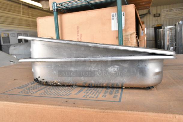 9 Various Stainless Steel Drop In Bins Including Full Size. 9 Times Your Bid! - Image 2 of 4