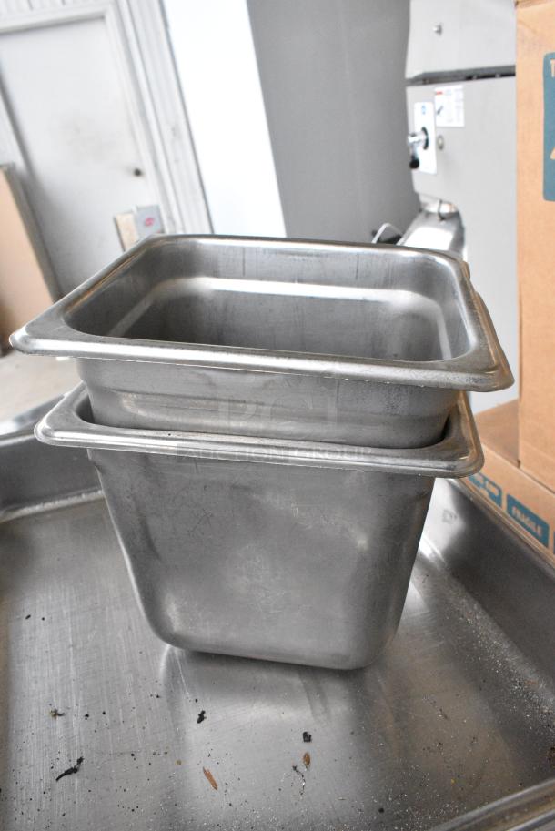 9 Various Stainless Steel Drop In Bins Including Full Size. 9 Times Your Bid! - Image 4 of 4