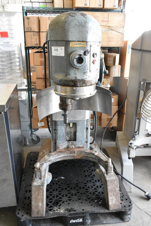 Hobart H-600 Metal Commercial Floor Style 60 Quart Planetary Dough Mixer w/ Bowl Guard. 115/250 Volts, 1/3 Phase. - Image 2 of 9