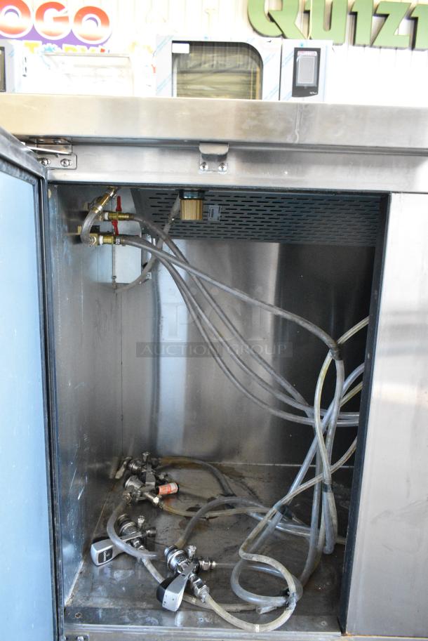Continental KC90-SS Stainless Steel Commercial Direct Draw Kegerator w/ Single 3 Tap Beer Tower. 115 Volts, 1 Phase. Tested and Working! - Image 3 of 8