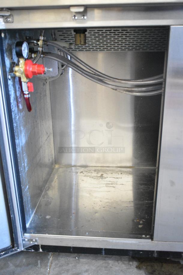 Continental KC90-SS Stainless Steel Commercial Direct Draw Kegerator w/ Single 4 Tap Beer Tower. 115 Volts, 1 Phase. Tested and Powers On But Does Not Get Cold - Image 3 of 8