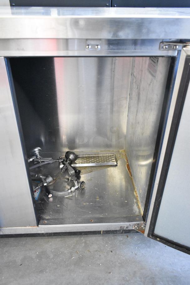 Continental KC90-SS Stainless Steel Commercial Direct Draw Kegerator w/ Single 4 Tap Beer Tower. 115 Volts, 1 Phase. Tested and Powers On But Does Not Get Cold - Image 5 of 8