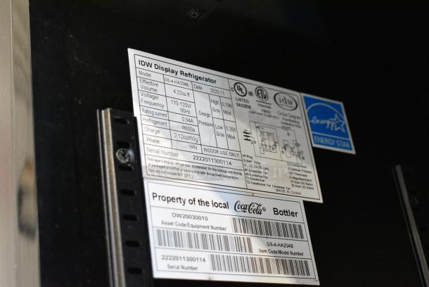 IDW GS-4-HA234B Metal Mini Cooler Merchandiser. 115 Volts, 1 Phase. Tested and Working! - Image 5 of 5