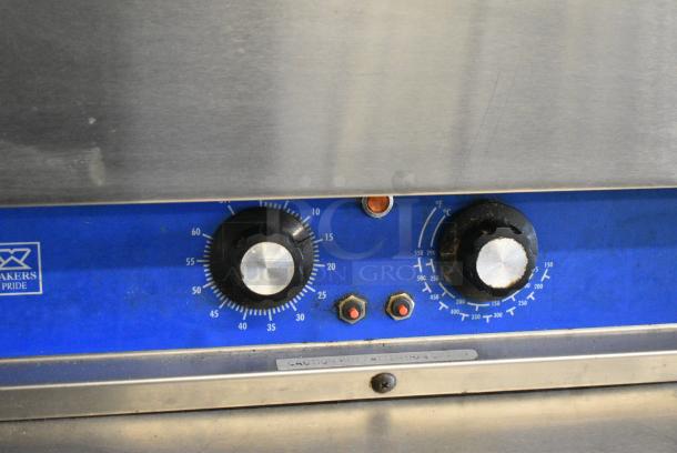 Bakers Pride BK18 Stainless Steel Commercial Countertop Electric Powered Single Deck Pizza Oven w/ Cooking Stone. 120 Volts, 1 Phase. Tested and Working! - Image 3 of 6