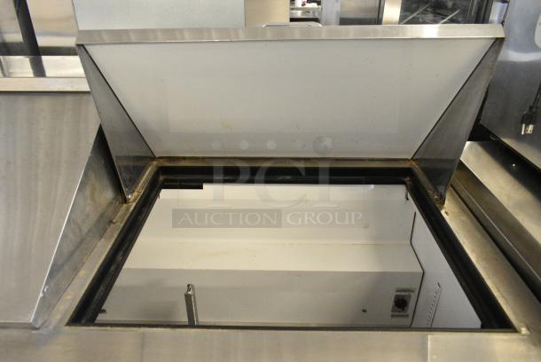 True TSSU-72-30M-B-ST Stainless Steel Commercial Sandwich Salad Prep Table Bain Marie Mega Top on Commercial Casters. 115 Volts, 1 Phase. Tested and Working! - Image 3 of 10