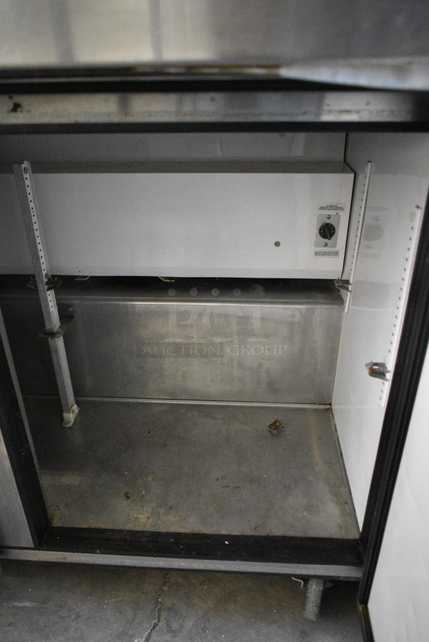 True TSSU-72-30M-B-ST Stainless Steel Commercial Sandwich Salad Prep Table Bain Marie Mega Top on Commercial Casters. 115 Volts, 1 Phase. Tested and Working! - Image 8 of 10