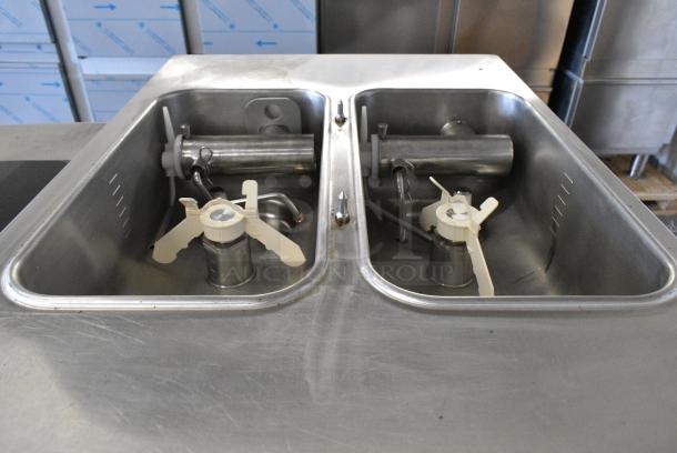 Taylor C716-33 Stainless Steel Commercial Floor Style Water Cooled 2 Flavor w/ Twist Soft Serve Ice Cream Machine on Commercial Casters. 208-230 Volts, 3 Phase. - Image 6 of 10