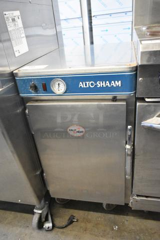 Alto Shaam 500-S Stainless Steel Commercial Heated Holding Cabinet on Commercial Casters. 120 Volts, 1 Phase. Tested and Working!