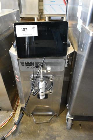 Taylor 430-12 Stainless Steel Commercial Countertop Air Cooled Single Flavor Frozen Beverage Slushie Machine w/ Monitor. 115 Volts, 1 Phase.