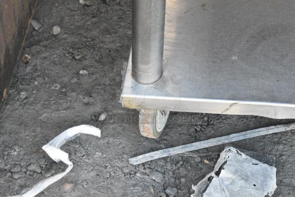 Stainless Steel Commercial Flat Top Griddle w/ Under Shelf on Commercial Casters. - Image 2 of 6