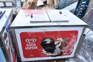 Stainless Steel Commercial Chest Freezer w/ Center Hinge Lid. 115 Volts, 1 Phase.