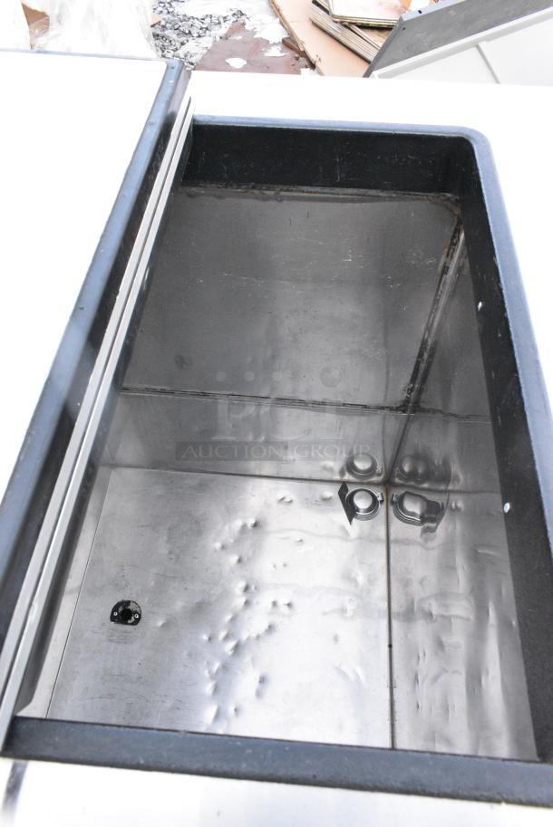 C. Nelson BDC8 Stainless Steel Commercial Chest Freezer w/ Center Hinge Lid on Commercial Casters. 115 Volts, 1 Phase. - Image 5 of 8