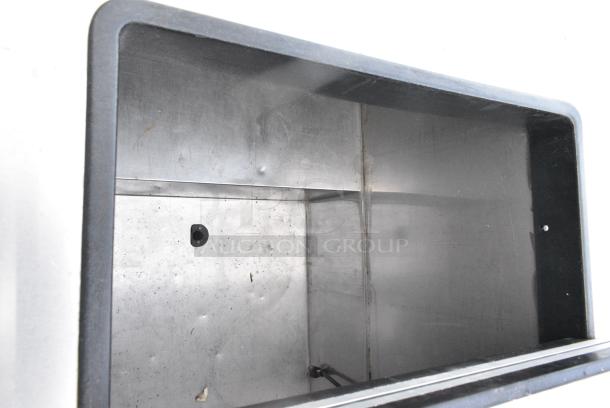 C. Nelson BDC8 Stainless Steel Commercial Chest Freezer w/ Center Hinge Lid on Commercial Casters. 115 Volts, 1 Phase. - Image 4 of 8