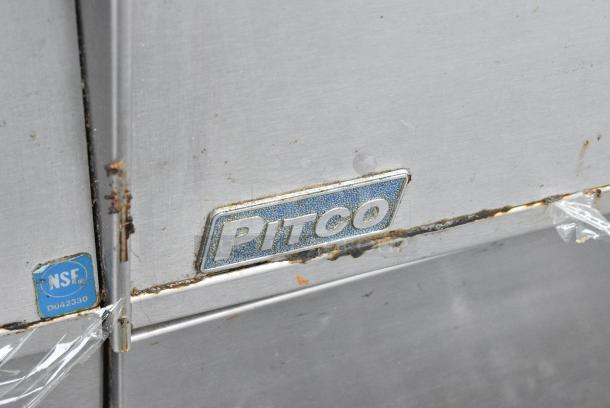 Pitco Frialator SG14R-S Stainless Steel Commercial Floor Style Natural Gas Powered 2 Bay Deep Fat Fryer. 122,000 BTU. - Image 3 of 10