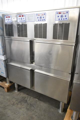 BRAND NEW SCRATCH AND DENT! Thermo-Kool Stainless Steel Commercial 4 Door Blast Chiller w/ 4 Probes. 208 Volts, 1 Phase.