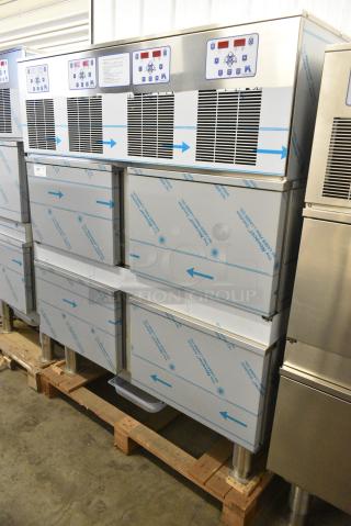 BRAND NEW SCRATCH AND DENT! Thermo-Kool Stainless Steel Commercial 4 Door Blast Chiller w/ 4 Probes. 208 Volts, 1 Phase.