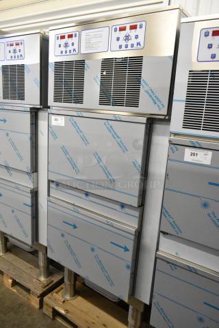 BRAND NEW SCRATCH AND DENT! Thermo-Kool Stainless Steel Commercial 2 Door Blast Chiller w/ 2 Probes. 208 Volts, 1 Phase.