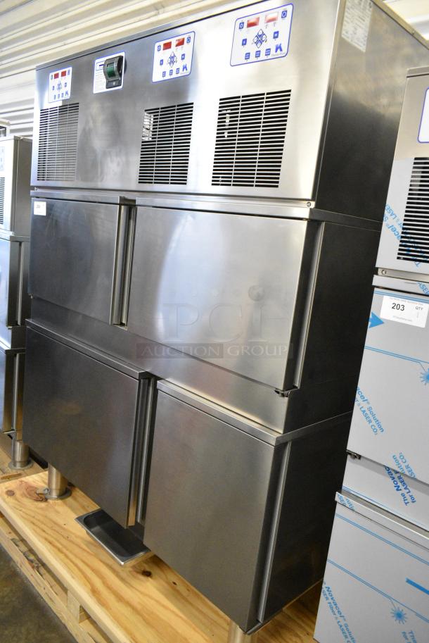 BRAND NEW SCRATCH AND DENT! Thermo-Kool TK3C-2 Stainless Steel Commercial 4 Door Blast Chiller w/ 3 Probes. 208 Volts, 1 Phase. - Image 1 of 8