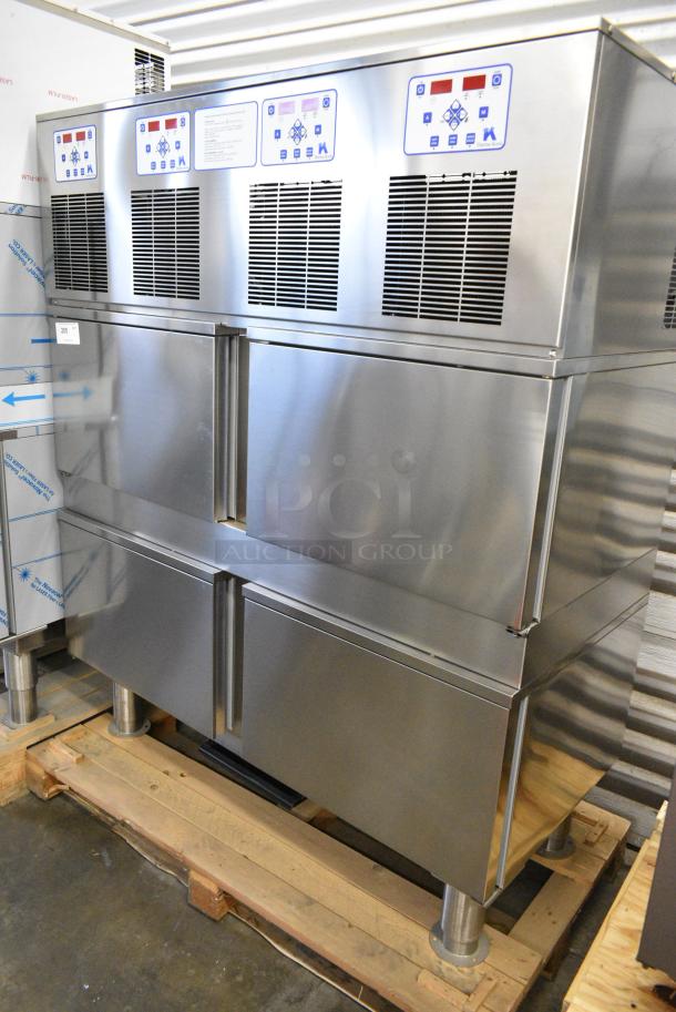 BRAND NEW SCRATCH AND DENT! Thermo-Kool Stainless Steel Commercial 4 Door Blast Chiller w/ 4 Probes. 208 Volts, 1 Phase. - Image 1 of 7