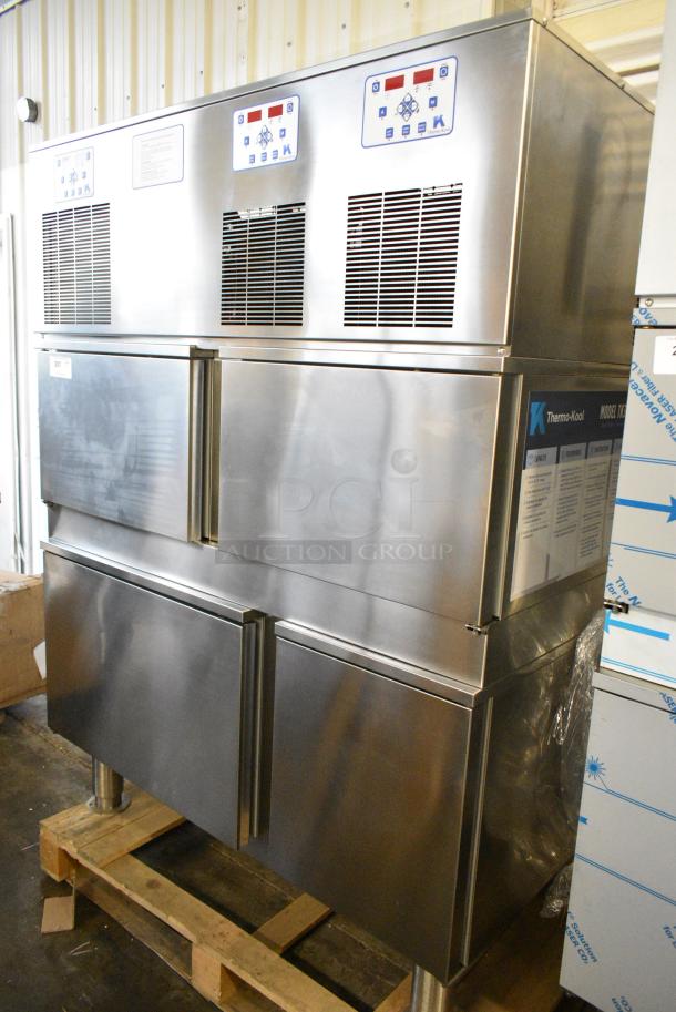 BRAND NEW SCRATCH AND DENT! Thermo-Kool TK3C-2 Stainless Steel Commercial 4 Door Blast Chiller w/ 3 Probes. 208 Volts, 1 Phase. - Image 1 of 8