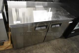 BRAND NEW SCRATCH AND DENT! 2024 Avantco 178AWT60RHC Stainless Steel Commercial 2 Door Work Top Cooler. 115 Volts, 1 Phase. Tested and Working!