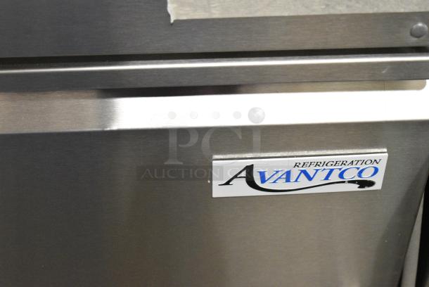 BRAND NEW SCRATCH AND DENT! 2024 Avantco 178SSCFT72HC Stainless Steel Commercial Refrigerated Salad Bar / Cold Food Table on Commercial Casters. 115 Volts, 1 Phase. Tested and Powers On But Does Not Get Cold - Image 2 of 9