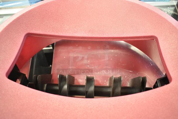 BRAND NEW SCRATCH AND DENT! San Jamar KA5500 KatchAll Magnetic Flatware Retriever 55 Gallon Trash Can Lid - Image 4 of 6