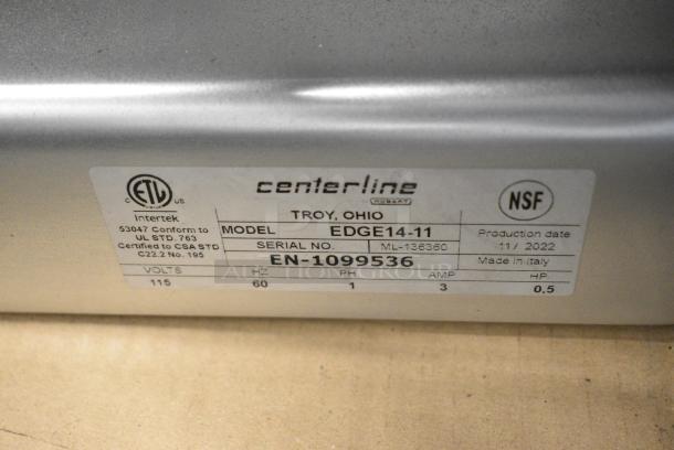 BRAND NEW SCRATCH AND DENT! Hobart Centerline EDGE14-11 Stainless Steel Commercial Countertop 14" Manual Meat Slicer w/ Blade Sharpener. 115 Volts, 1 Phase. Tested and Working! - Image 7 of 7