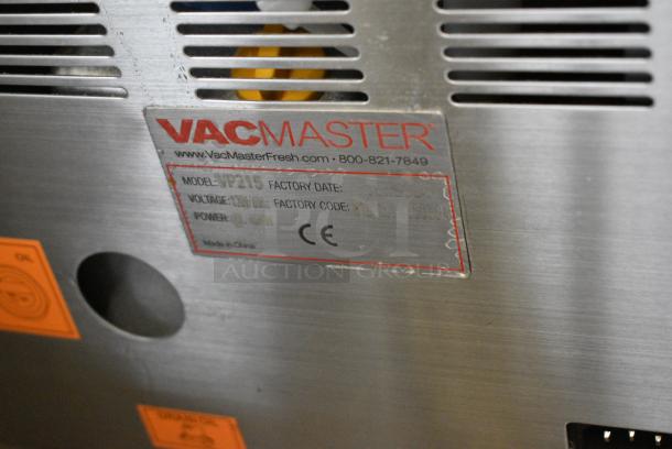 BRAND NEW SCRATCH AND DENT! Vacmaster VP215 Stainless Steel Commercial Countertop Chamber Vacuum Packaging Machine with 10 1/4" Seal Bar. 120 Volts, 1 Phase. Tested and Working! - Image 5 of 5