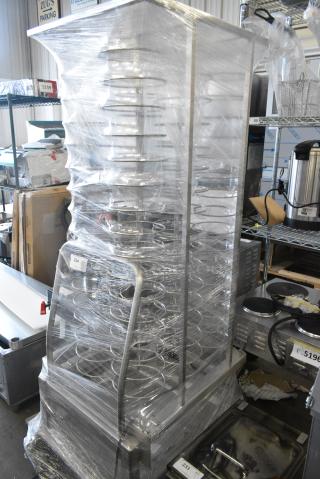 BRAND NEW SCRATCH AND DENT! Blodgett Metal Roll In Oven Rack 99 Plate Capacity Trolley on Commercial Casters.