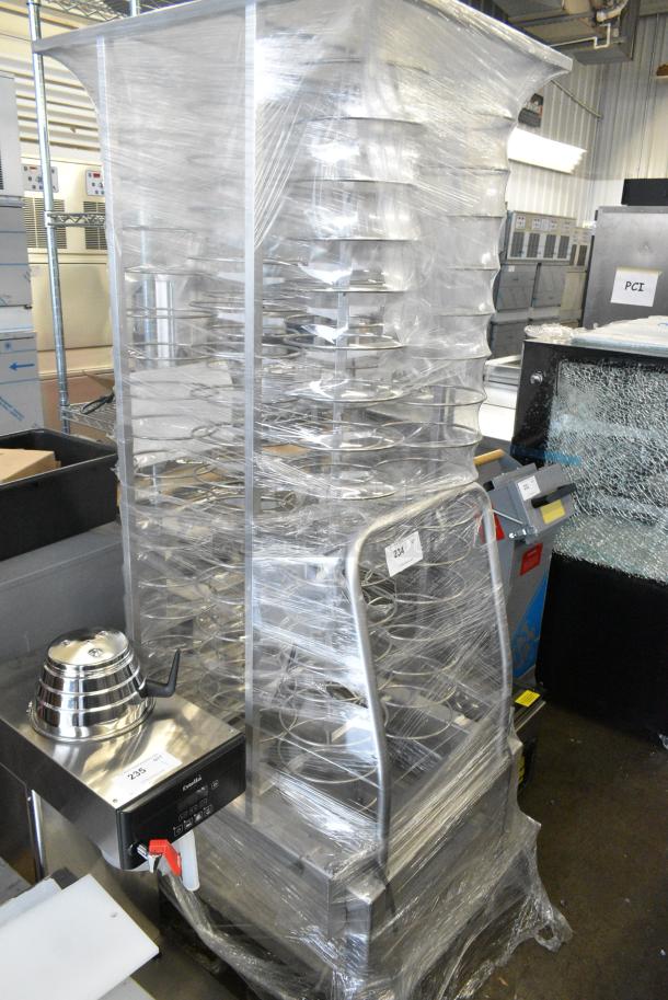 BRAND NEW SCRATCH AND DENT! Blodgett Metal Roll In Oven Rack 99 Plate Capacity Trolley on Commercial Casters. - Image 2 of 3
