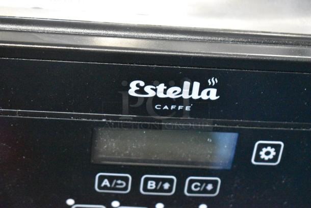 BRAND NEW SCRATCH AND DENT! Estella AIS0DAF 236ECSB1 Stainless Steel Commercial Countertop Coffee Machine w/ Hot Water Dispenser, Metal Brew Basket and Poly Brew Basket. 120 Volts, 1 Phase. - Image 3 of 9