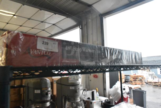BRAND NEW SCRATCH AND DENT! Avantco 177SW48TCP 48" Strip Warmer with Toggle Control and Cord. 120 Volts, 1 Phase. - Image 1 of 2